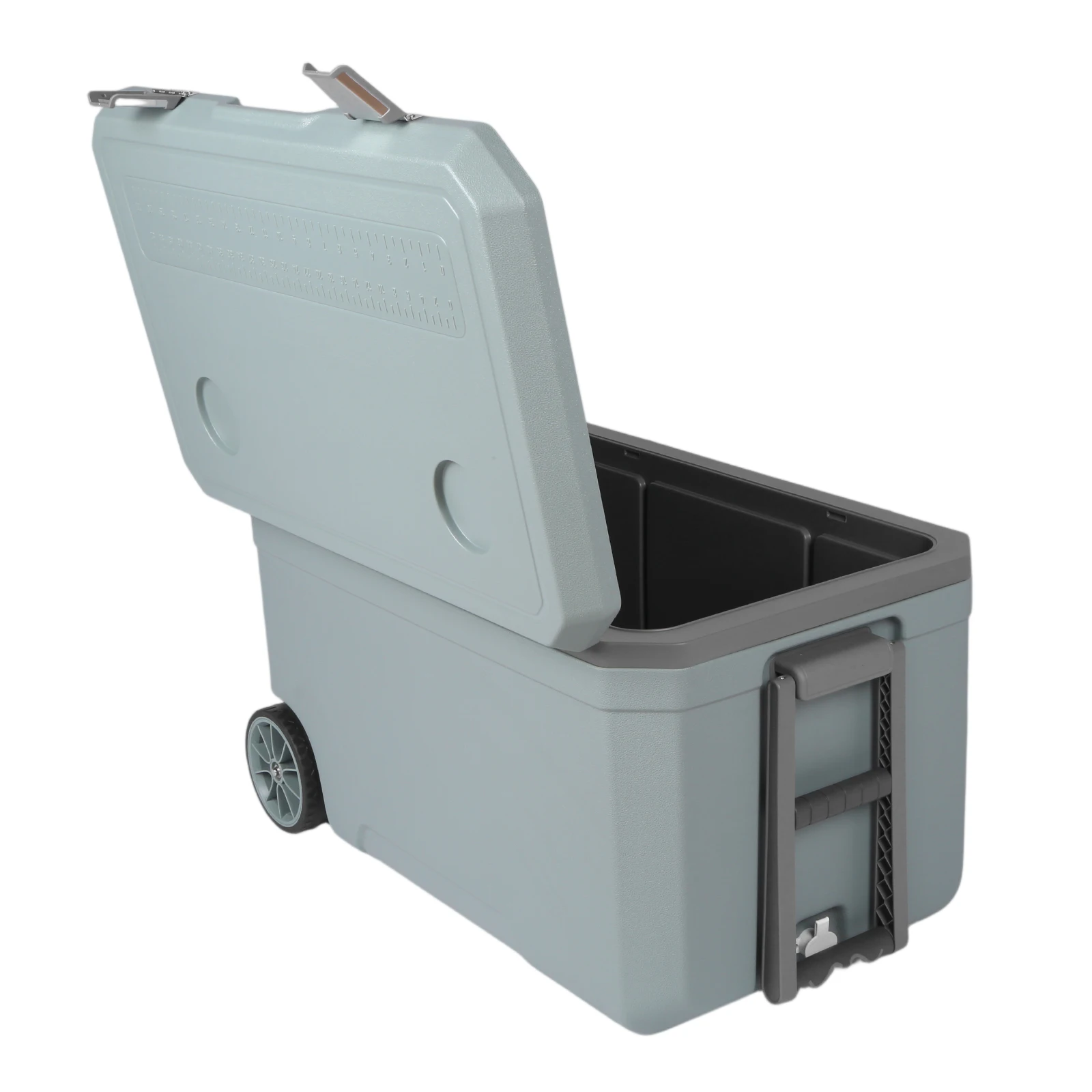 Green Hard Shell 70L Wheeled Cooler for Beach Camping