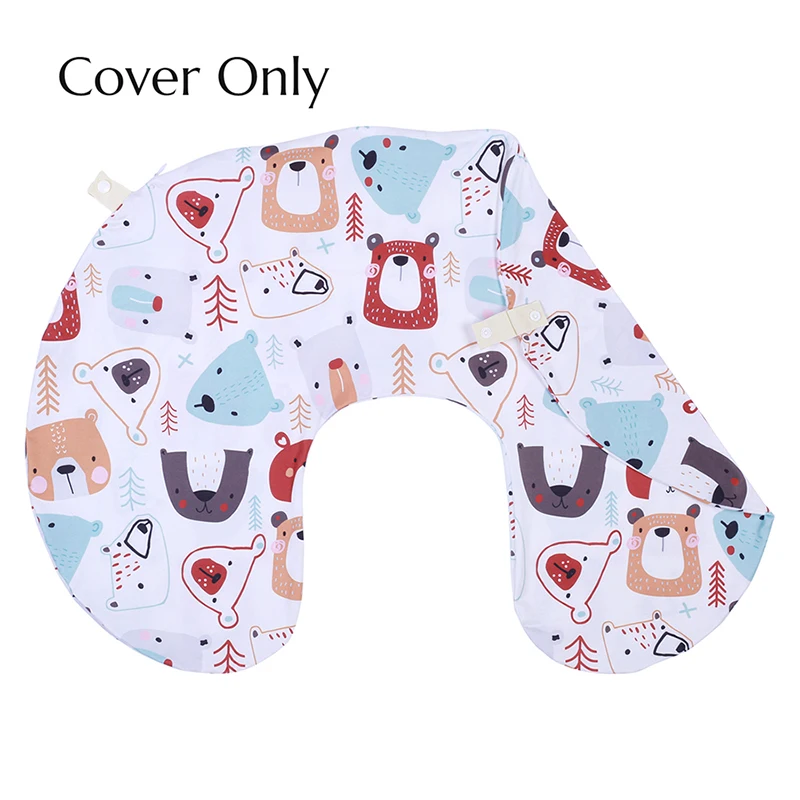 Baby Nursing Pillow Cover Breastfeeding Pillow Sleeve Detachable with Chain Clip Baby Shower Gift