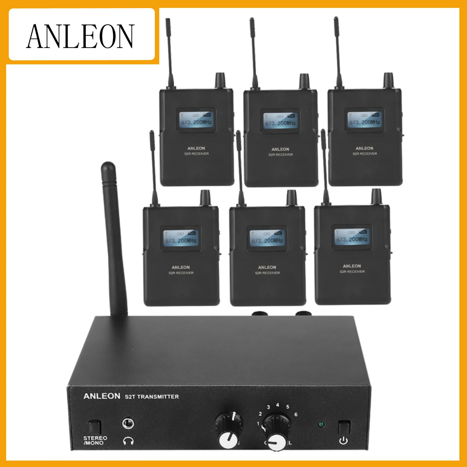 ANLEON S2 Estéreo Sistema de Monitoramento Digital In Ear Monitor