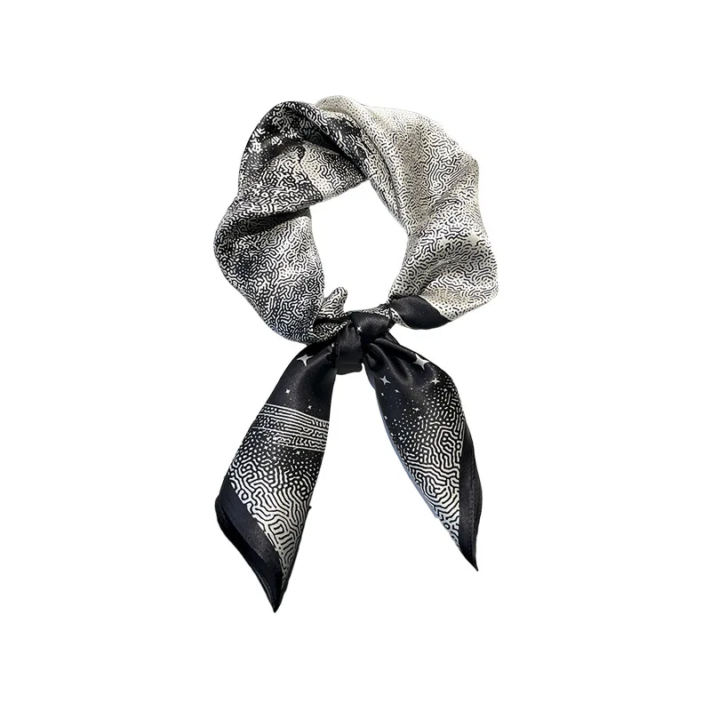 85cm DIY Tie Bag Silk Scarf