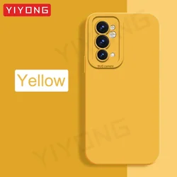 Liquid Silicone Soft Cover by YIYONG - Enhanced Phone Protection Case for OnePlus 9 (CN) (Yellow)