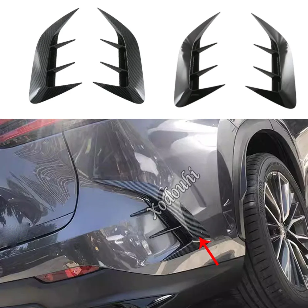 

Car Rear Bumper Spoiler Air Vent Outlet Trim Cover For Lexus NX 250 260 350h 350 F 2022 2023 2024 Frame Accessories Eyebrow