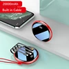 Mini Power Bank 20000mAh with Mirror Screen USB C Powerbank for iPhone 16 Samsung Xiaomi Huawei Portable Charger Spare Battery 3