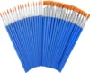 5-200pcs Paint Brushes Set for Kids Acrylic with Flat Round Pointed Paint Brushes Craft Watercolor Oil Painting Brushes 3