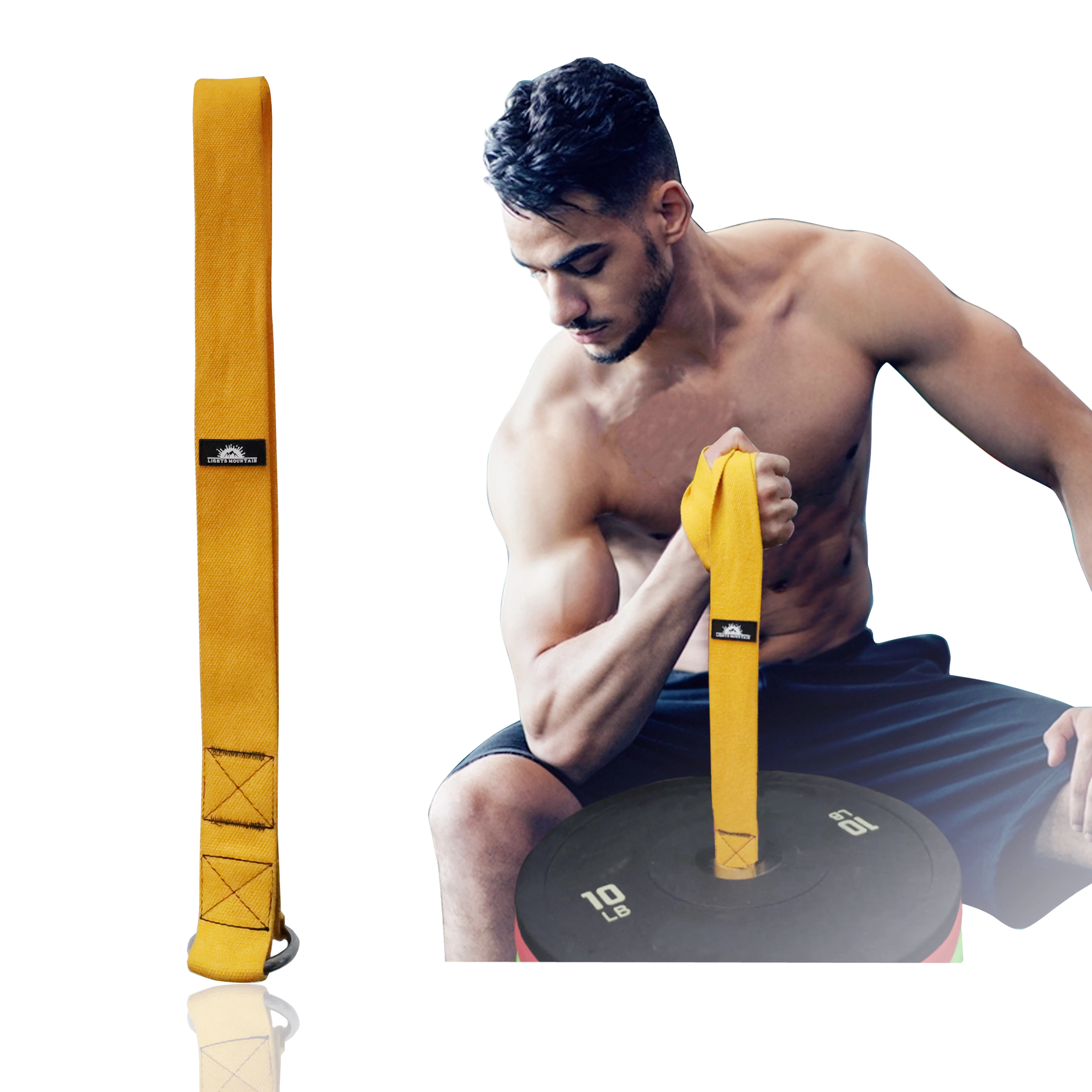 Heavy-Duty Forearm Workout Strap with Extra-Wide Webbing for Home Fitness