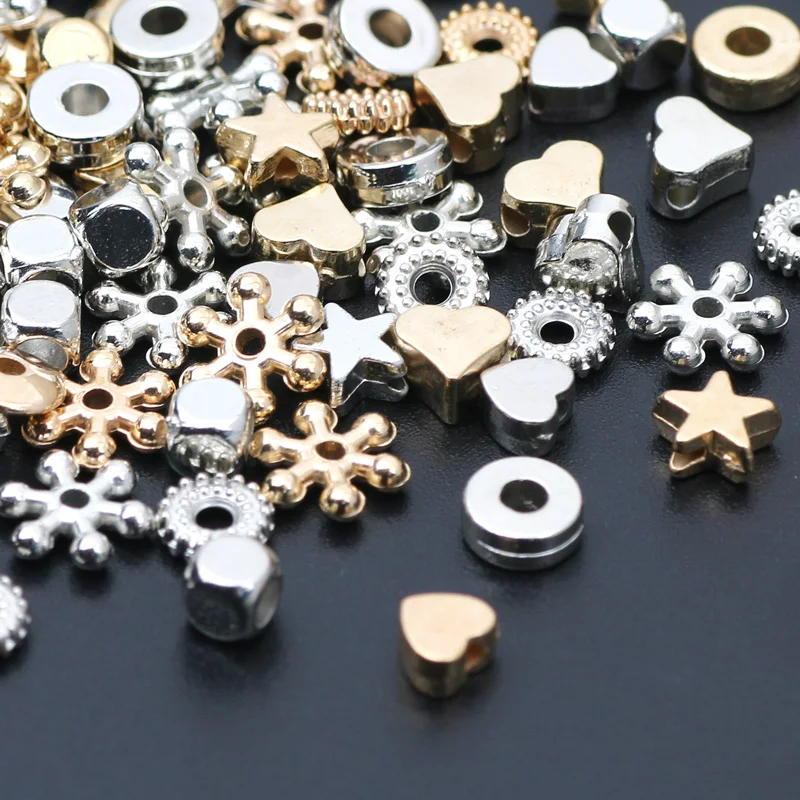 Versatile CCB Charm Spacer Beads - 100pcs Flat Round
