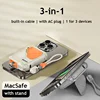 Wireless Magnetic Power Bank With Plug Cable USB C Fast Charger Portable 10000mAh External Spare Battery For iPhone 15 Samsung 3