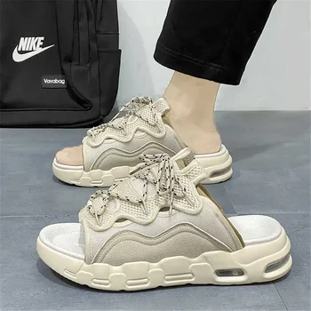 남성용 고무 남자 슬리퍼, 해변 목욕 크림, 오렌지 농구 신발, 미끄럼 방지 샌들, 남자 운동화, 스포츠 하이테크