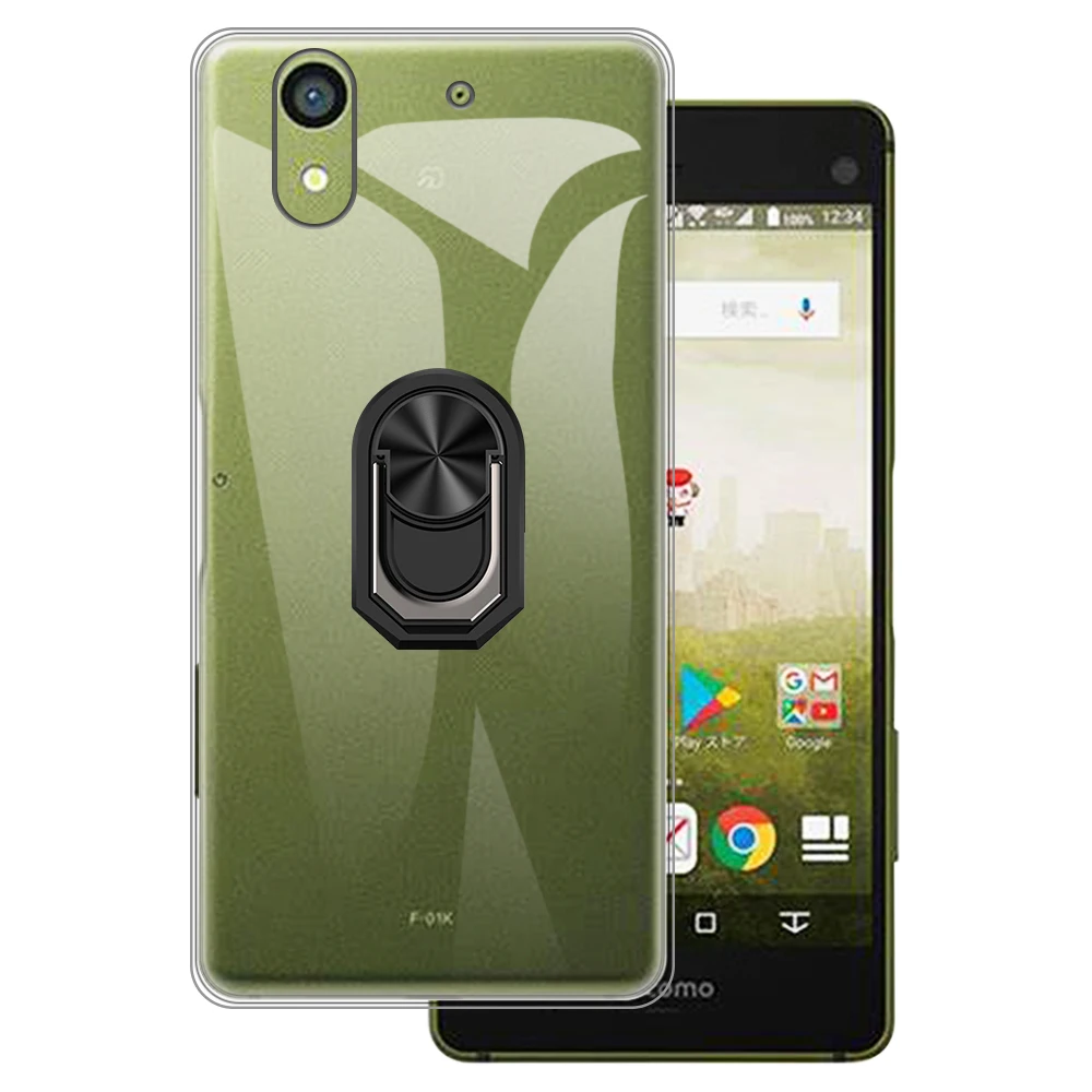 Роскошный ударопрочный кольцевой держатель для Fujitsu Arrows NX F-01K Docomo Arrows NX F-01K чехол мягкий силиконовый защитный чехол из ТПУ