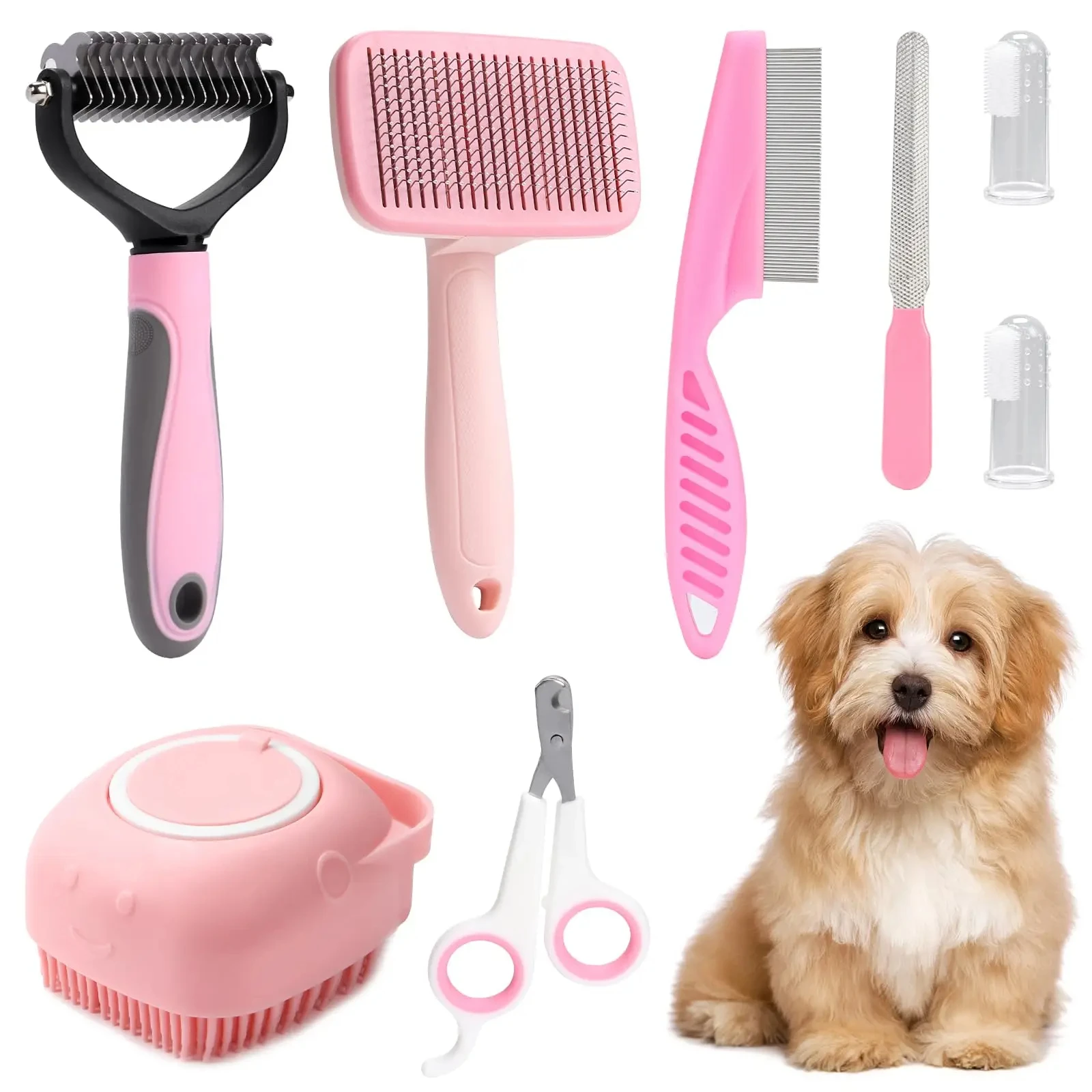 Dog brush grooming set 1