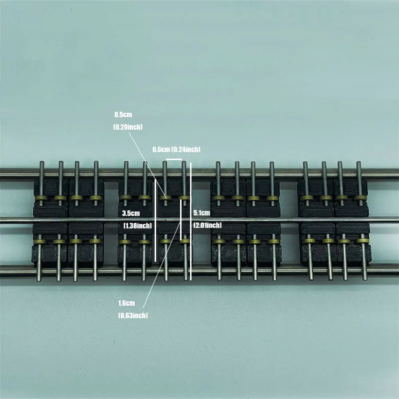 1/87 Ho Scale Train Track Model Accessories Train Treadmill Track Bearing Train Roller Test Stand With 8 Rollers model motorcycle kits