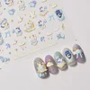 1 Sheet Nail Stickers High Quality Cute Flower Rabbit Cat Bowknot Design Adhesive Stickers wedding Nail Art Decoration T-4345 5
