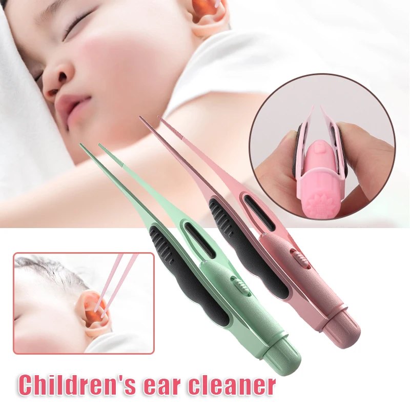 

Ear Wax Removal Tweezers With LED Light Ear Wax Remover Clip Ear Pick Cleaner Tool For Ear Health Care