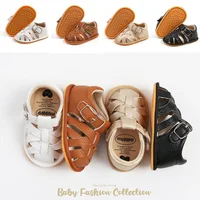 Newborn Baby Boys Girls Summer Sandals Infant Shoes Rubber Soft Sole Non-Slip Toddler First Walker Baby Crib Shoes 1