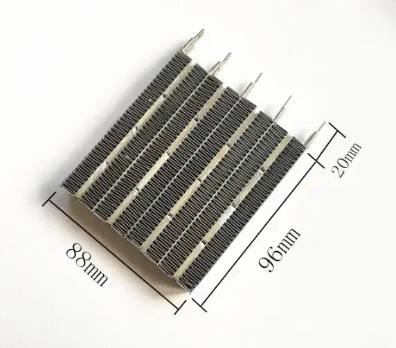 Electric Fan Heater Parts PTC heating element ceramic heating fins plate 96X88X15mm 220-230V 1500W 1800W 2000W ceramic air heater