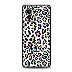 Leopard Cheetah Print Silicone Black Phone Case for Mi 11X (A1)