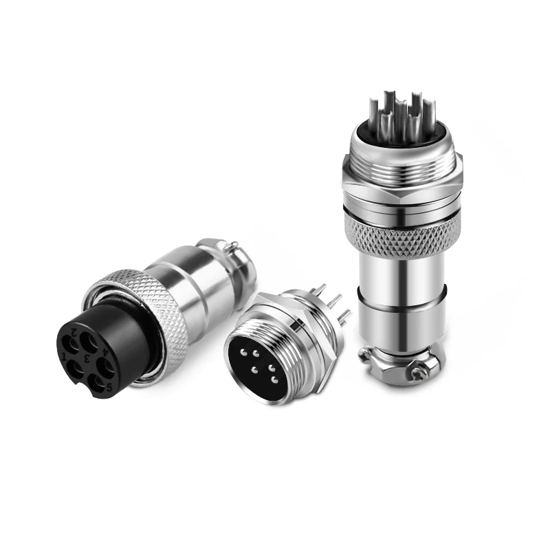 Electrical Connector 5/10/20Set GX12 GX16 GX20 2 3 4 5 6 7 8 9 10 12 14 15 Pin Male&Female Docking Aviator Aviation Plug Socket Circular Connector
