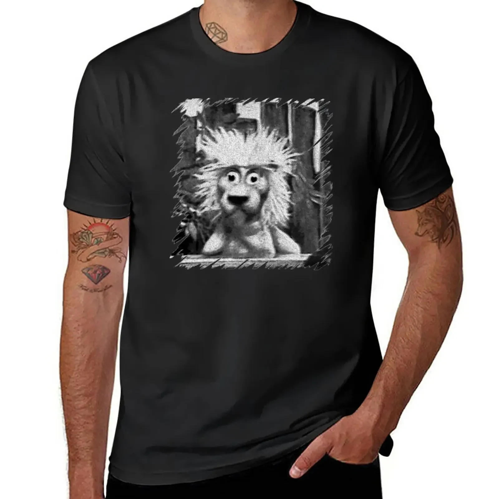 Pookie The Lion Retro T-Shirt Customizeds Heavyweights Sport Fans Fruit Of The Loom Mens T-Shirt