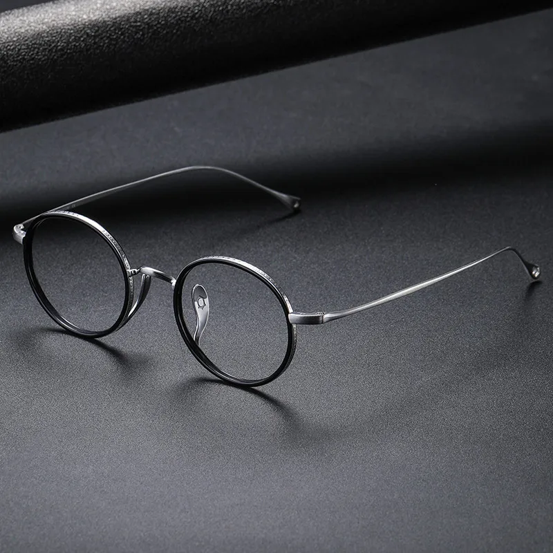 

Eyeglass frames for women KMN73-07 Pure Titanium Eyeglass frame Japan Brand Round Men Women Trending Optical Glasses Oculos