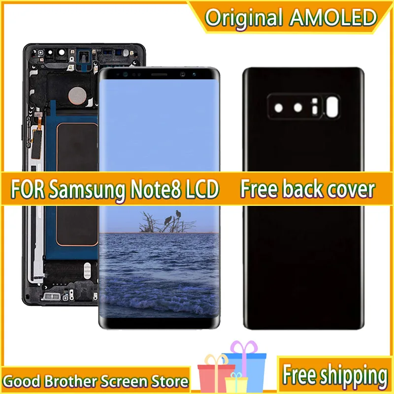 

Original For Samsung Galaxy Note 8 Display LCD Touch Screen With Frame 6.3" Samsung Note8 N950F/DS N950F N950A LCD Display Parts