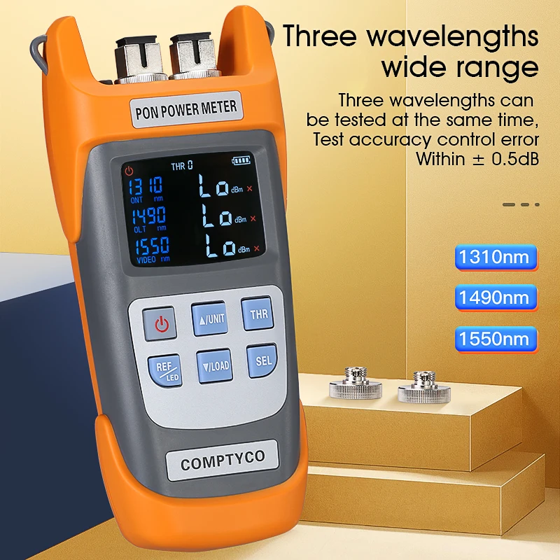 COMPTYCO AUA-330U/330A Fiber Optic PON Optical Power Meter FTTX/ONT/OLT 1310/1490/1550nm PON Optical Communication Testing Tool