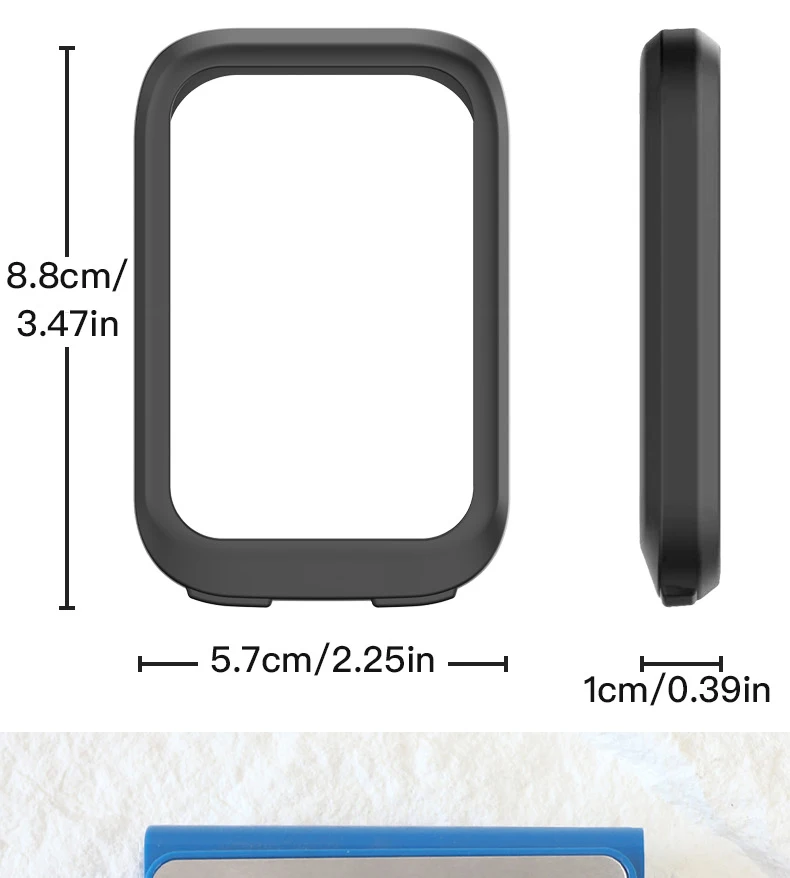 Rrskit Für XOSS G3/G3+ Fahrradcomputer, Silikon-Schutzhülle, wasserdicht, stoßfest, Silikonhülle mit Bildschirmfolie – Detail 6