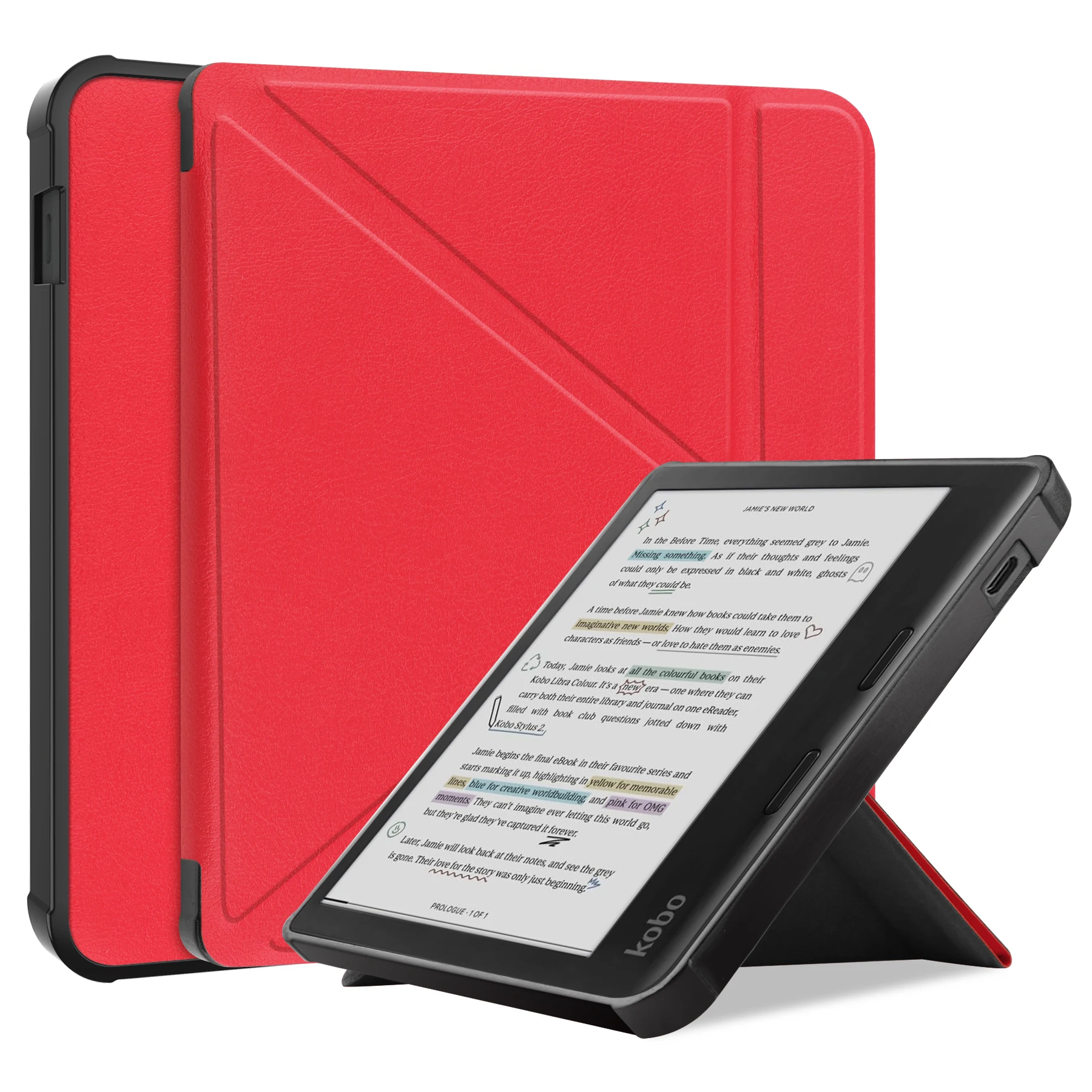 Magnetic Smart Cover with Soft TPU Back