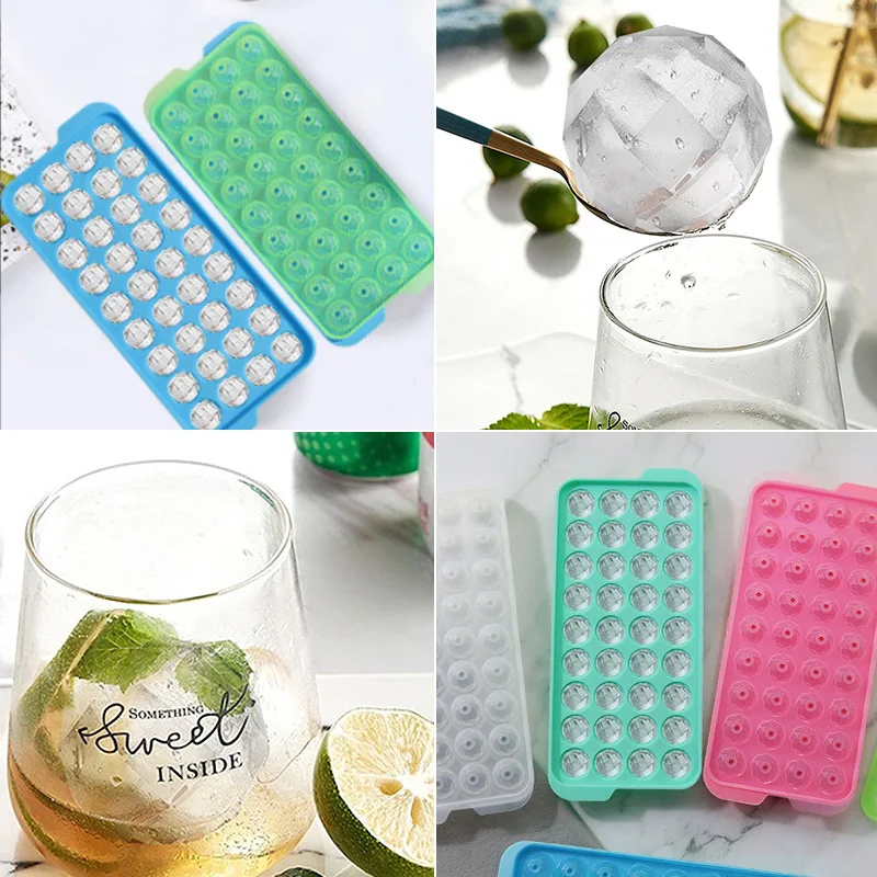 

36 Chamber Silicone Ice Cubes With Cover Mold Mini Ball Mold Whiskey Cocktail Kitchen Tool Juice Cola Kids Ice Cream DIY Mold