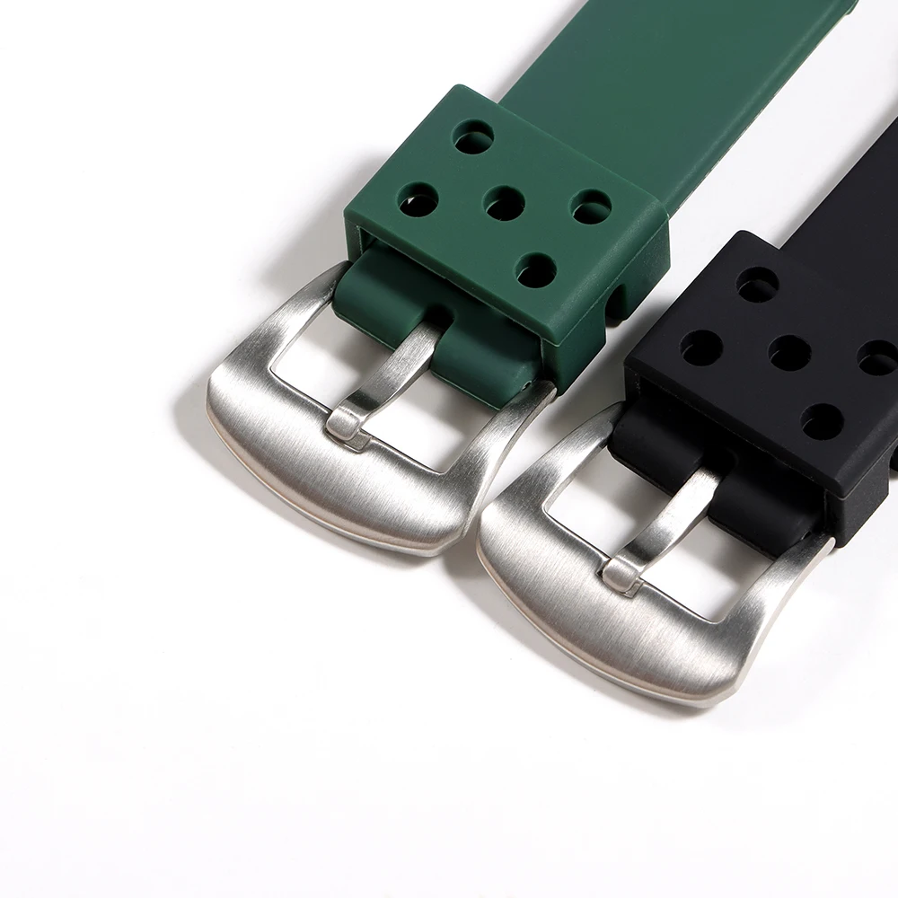 Water-Resistant Silicone Watchband Strap