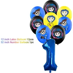 Anime Coraline Theme Party Set: Backdrop, Decorations & Gifts - Other (13pcs)