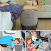 Inflatable Travel Pillow Foot Rest Pillow Kids Airplane Sleep Bed Car Height Adjustable Flight Sleeping Resting Pillow Foot Pad 5