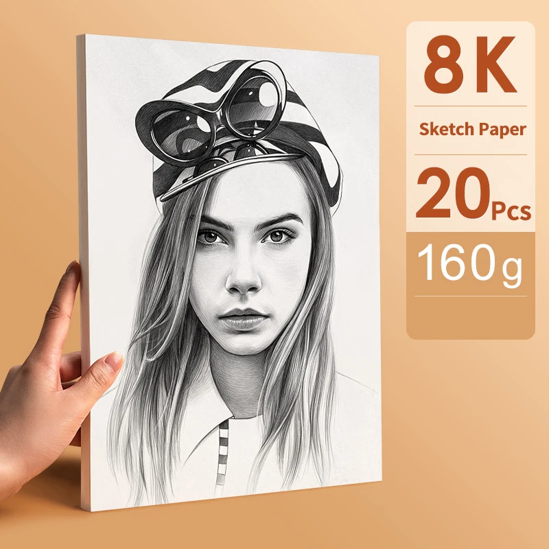 8K/16K Artist Watercolor Paper Painting Sketch Paper For Drawing Gouache Acrylic Pastel charcoal Art Painting School Supplies images - 6