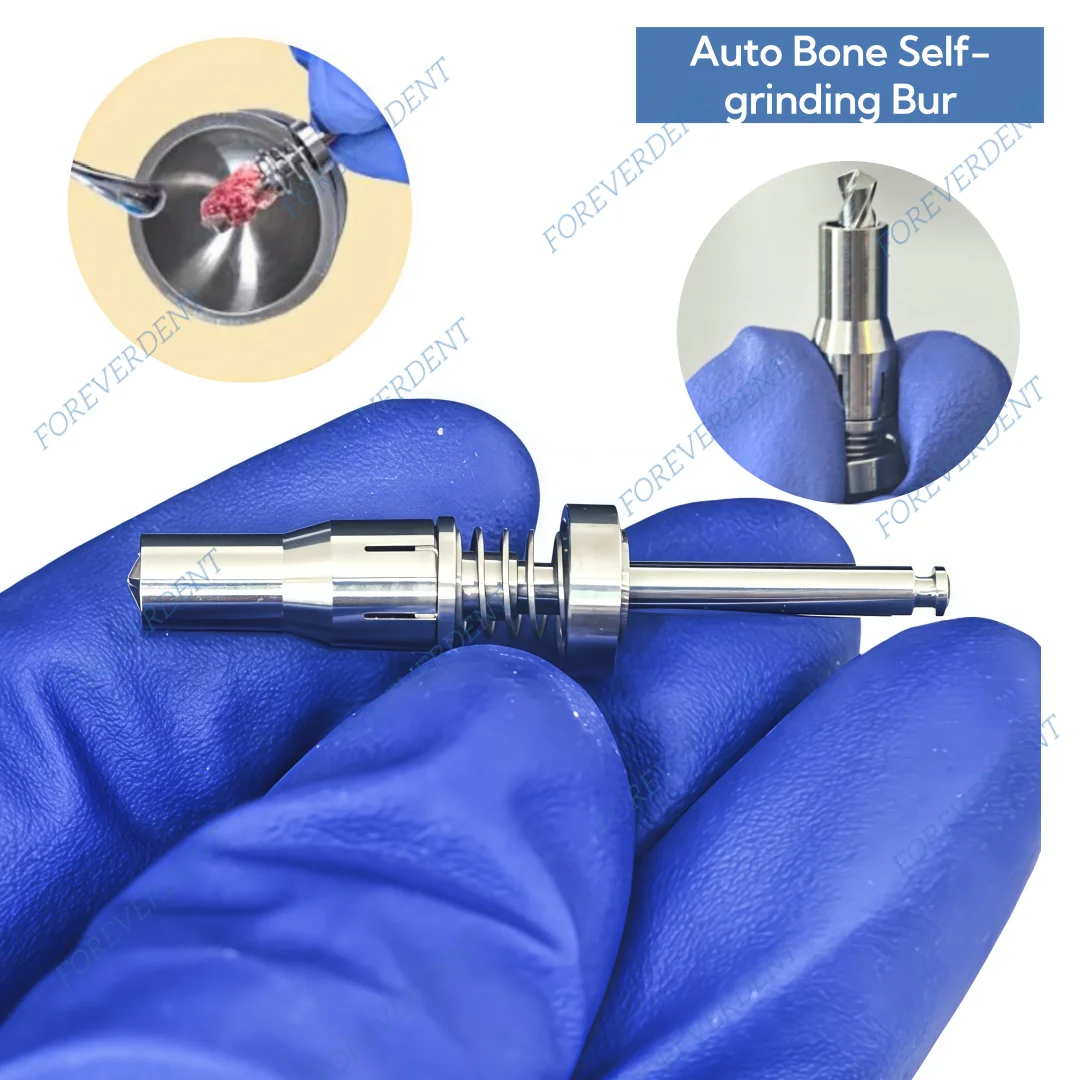 Dental autogene Feder selbstschleifende Knochenernte Bohrer Trepan Bohrer Implantat GBR Sammlung 2,8 mm