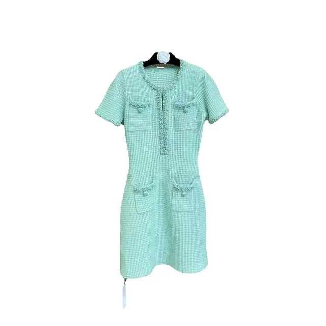 traf 2025 woman tight dress knitted tassel stretch corset elegant women's dress y2k clothes New fashion pink hip skirt 6