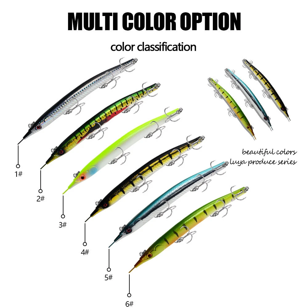 

BEROS MINNOW 22g 18.5cm Floating Wobbler Fishing Lure 6Color Minnow Lure Hard Bait Quality Professional Depth0.8-2.4m
