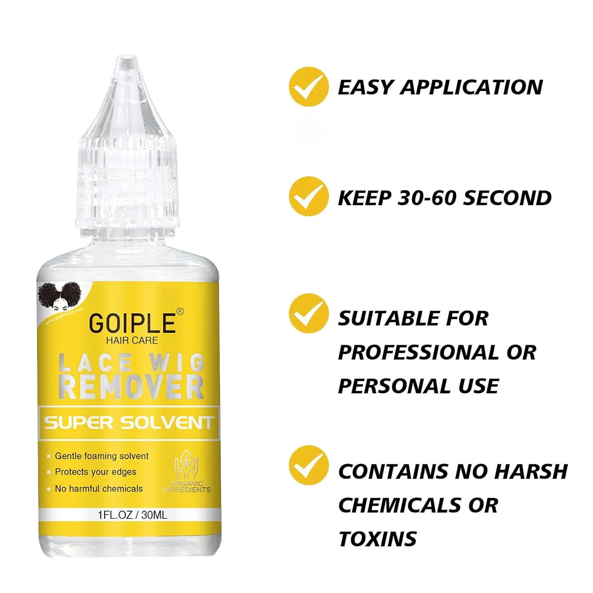 GOIPLE Wig Installation Kit Melting Spray Glueless Adhesive Extra Hold Waterproof Lace Front Wig Glue Remover Styling Wax Stick 6