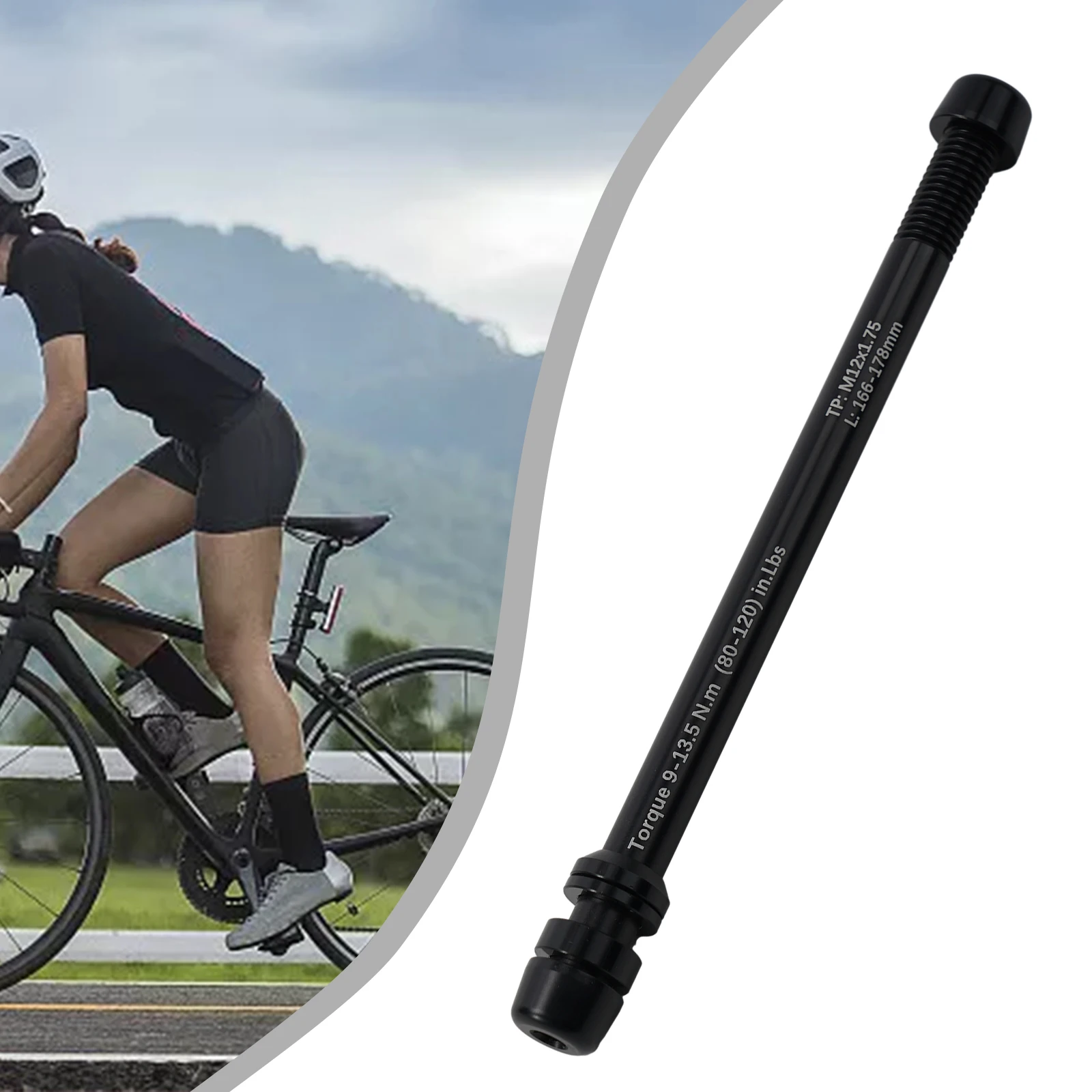 

Aluminum Alloy Bike Trainer Thru Axle Skewer 12x142-148mm CNC Machined Bicycle Indoor Sports Thru Axle Skewer Bicycle Components