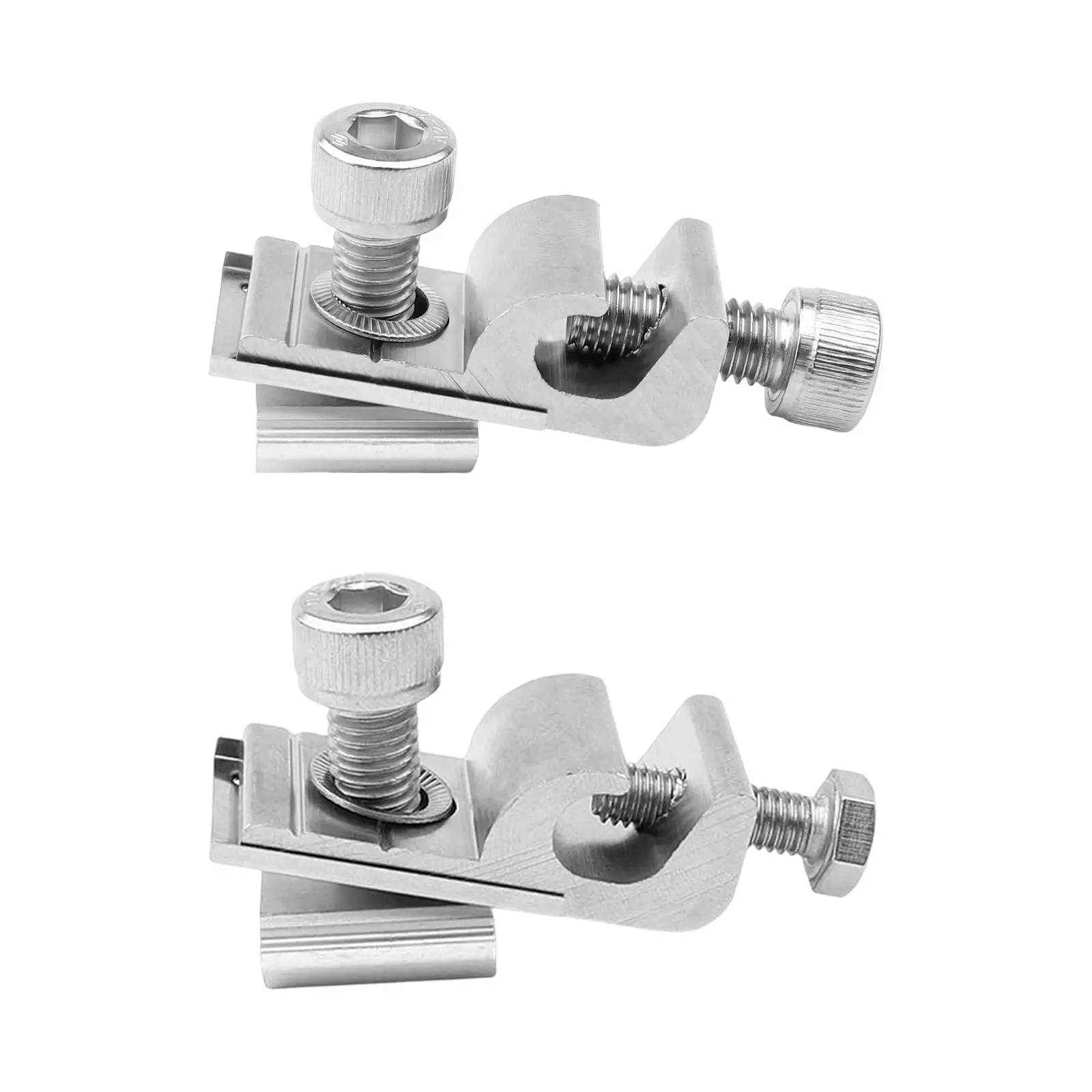 Solar Panel Grounding Lugs 1Pcs Hardware Solar Grounding Clip Cable Clamp for Off Gird Roof Wall Bare Wire rv panels System