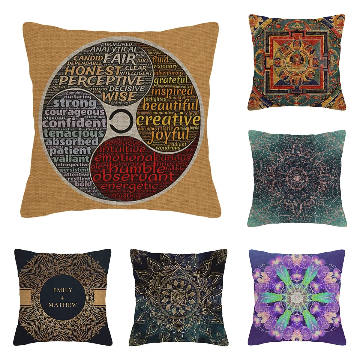 

Home living room modern decoration cushion decoration pillow cover 45*45cm 40x40cm 60x60cm 45x45cm Persian pattern 50x50cm boho