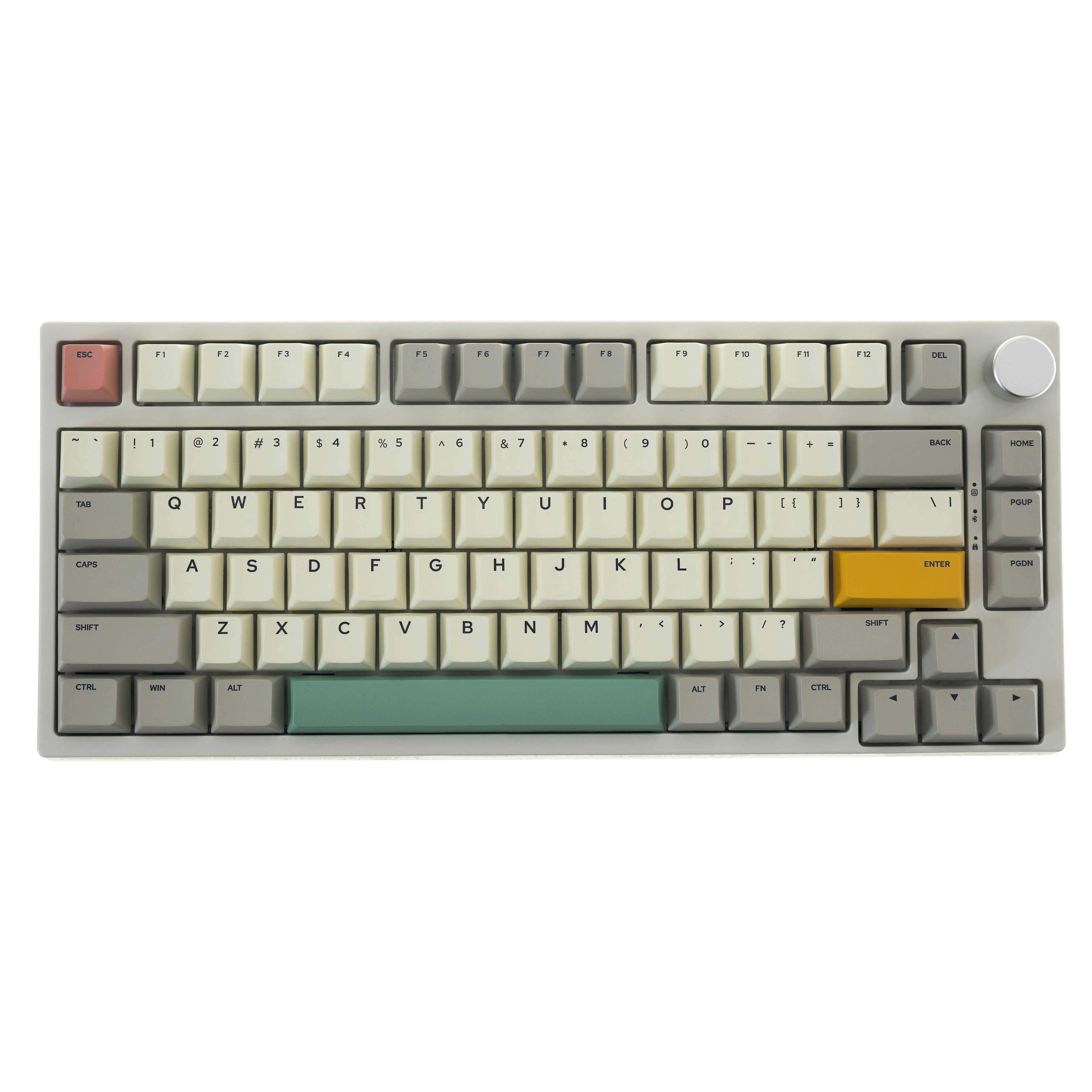 Механическая игровая клавиатура GamaKay TK75 SE 75% с прокладкой, трехрежимным RGB, клавишами профиля PBT Cherry