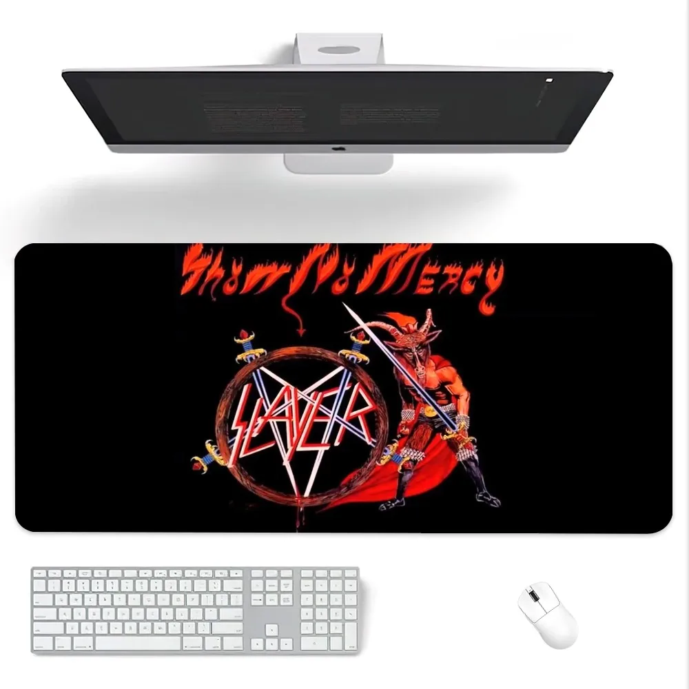 Rock Band Slayer Reign This Night Mouse Pad Computer Laptop Gaming Office Wrist Guard Non Slip Keyboard Pad 2