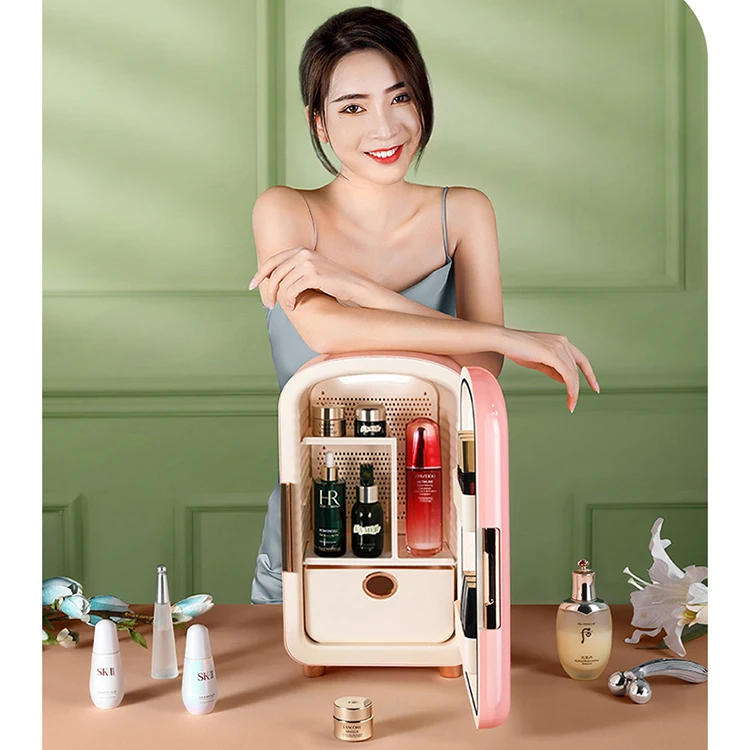 New Attractive Price Cute Makeup Personal Mini Refrigerator 12 L Multi-Functional Beauty Fridge mini wearable air purifier personal travel size air purifier necklace