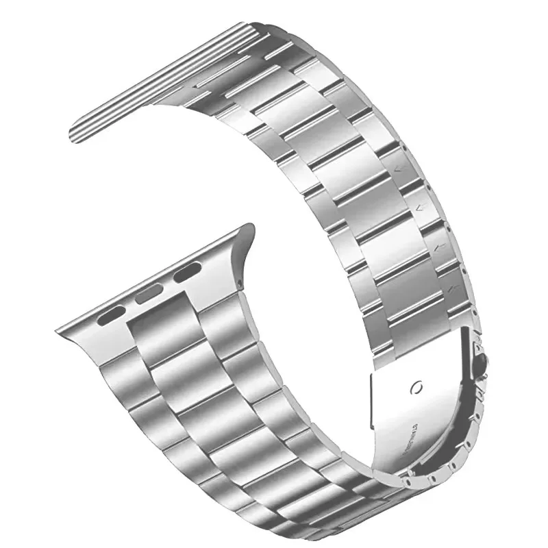 

Браслет для часов из нержавеющей стали, самодемонтирующийся (не требует инструмента), совместим с Apple Watch 9/Ultra 2/SE/8/7/2023