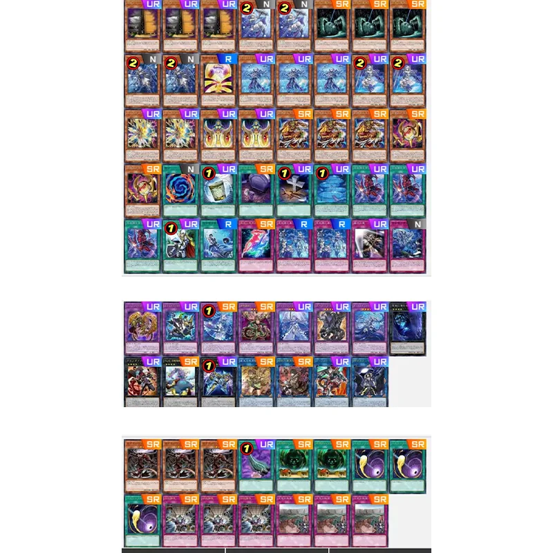 Master Duel YUGIOH Board Game 70 Pcs/Set Yugioh Cards Tearlaments Deck