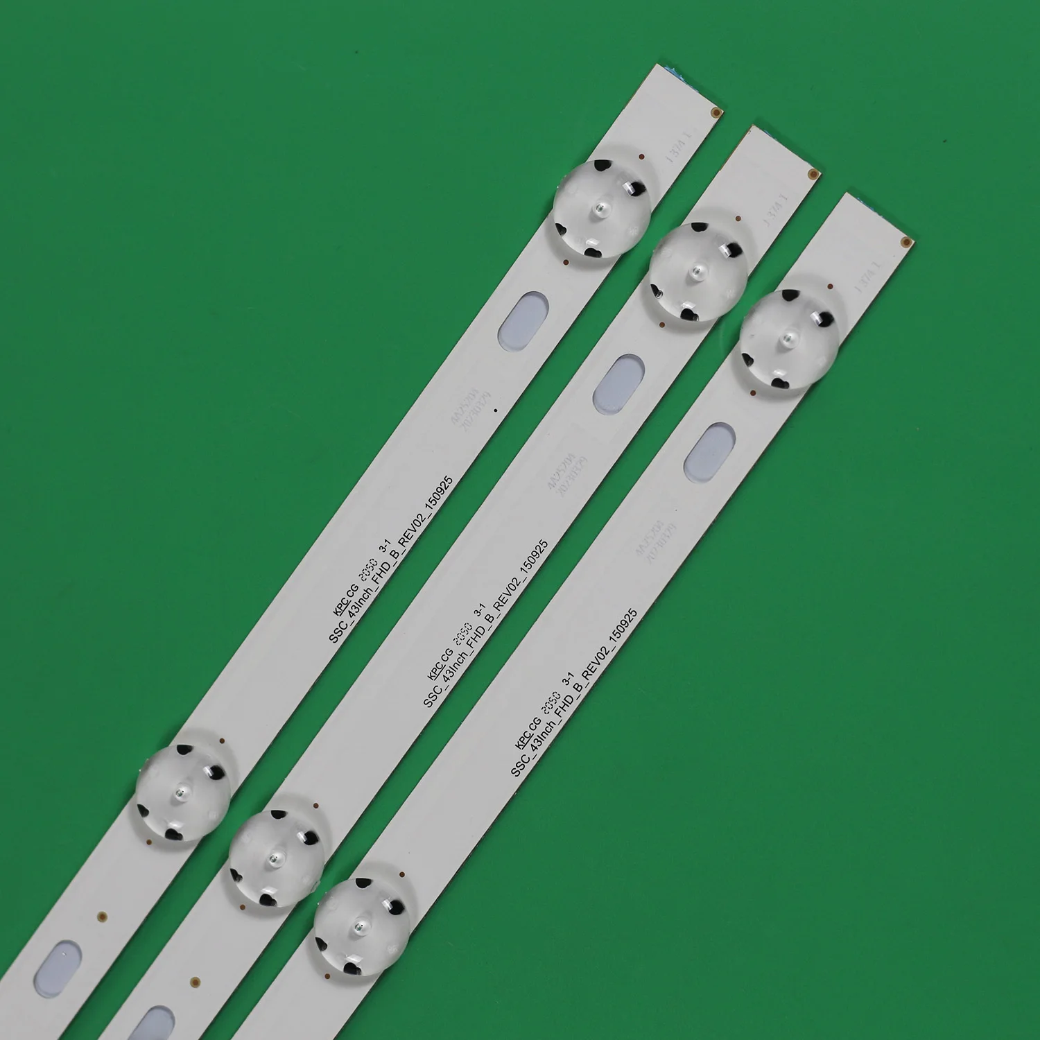 Nova Pcs 7led 83cm Tira Conduzida para lg 43uj65_uhd_a b 43uj61_fhd 43uj6500 43uj6560 43uj6519 43uj6050 43lj510v 43lj541v 43um7100plb - Imagem 4