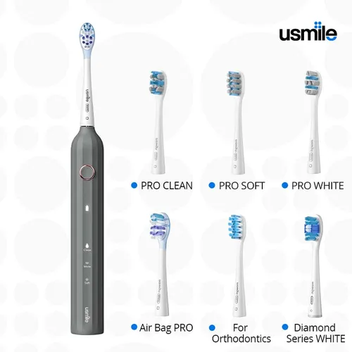 usmile Y1 Pro Superclea 음파 전동 칫솔, 성인용 12 개월 배터리 수명, C 타입 충전식 2 분 스마트 타이머 5