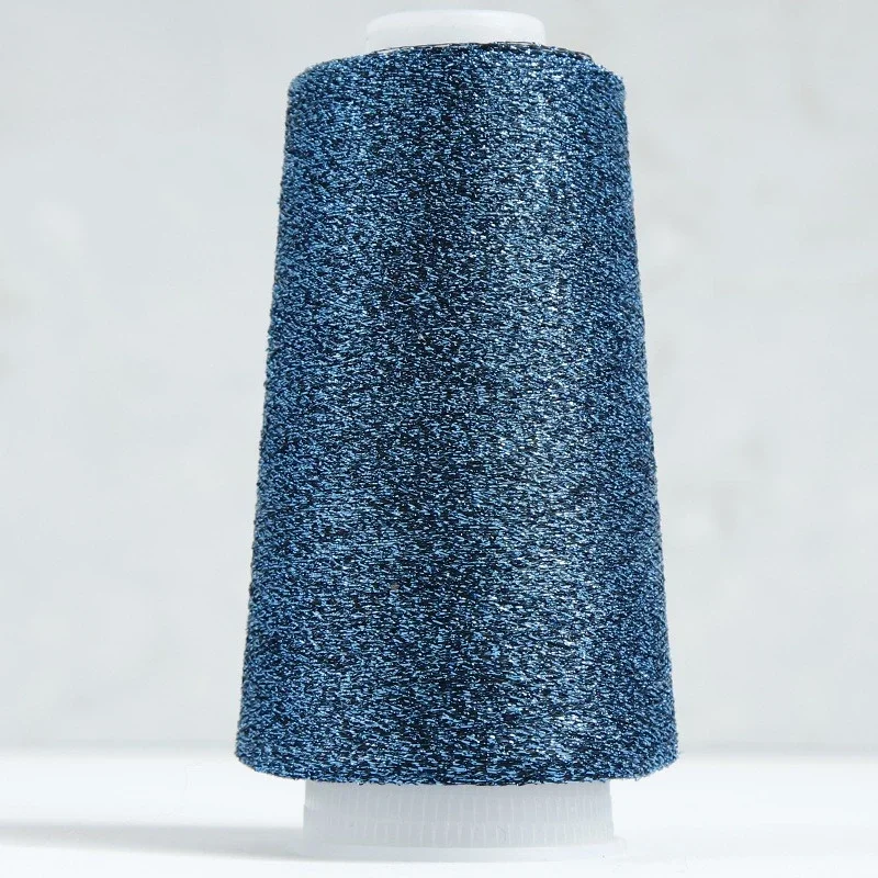Metallic Gold & Silver Yarn Thread - 50g Roll, 2500m of Shimmering DIY Knitting & Sewing Craft Material