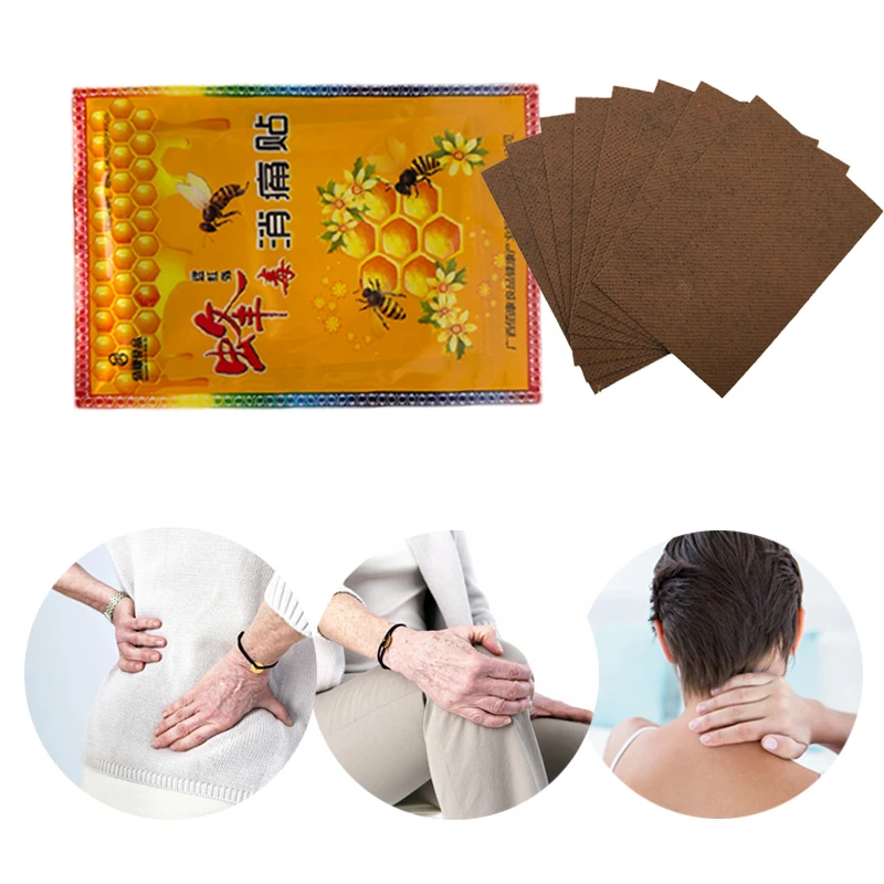 Chinese Bee Pain Relief Patch Medical Cold Compress Plaster Body Back Arthritis Neck Muscle Shoulder Treat Stickers 40/80/120pcs pain relief patch
