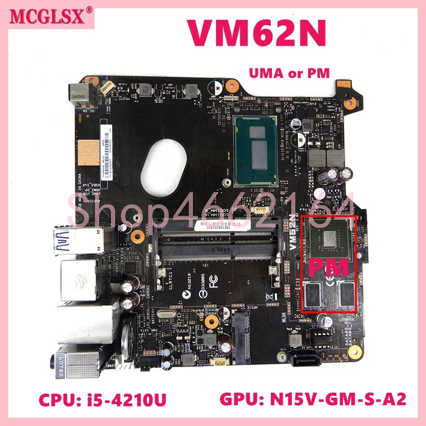 VM62N With CPU 2957U 4030U i3 4030U i5 4210U UMA or PM Motherboard For VM62N With CPU 2957U 4030U i3 4030U i5 4210U UMA or PM Motherboard For