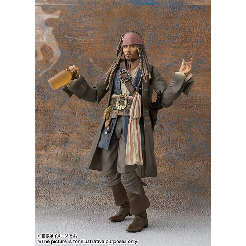 악마 슬레이어 Kimetsu no Yaiba 미스터리 박스 피규어 블라인드 박스 Anime animer를위한 최고의 선물 Nezuko Zenitsu Figure Lucky Box 8 SHF 캐리비안 피규어 장난감, 캡틴 잭 조니 뎁, 15cm 장난감, 실습 모델